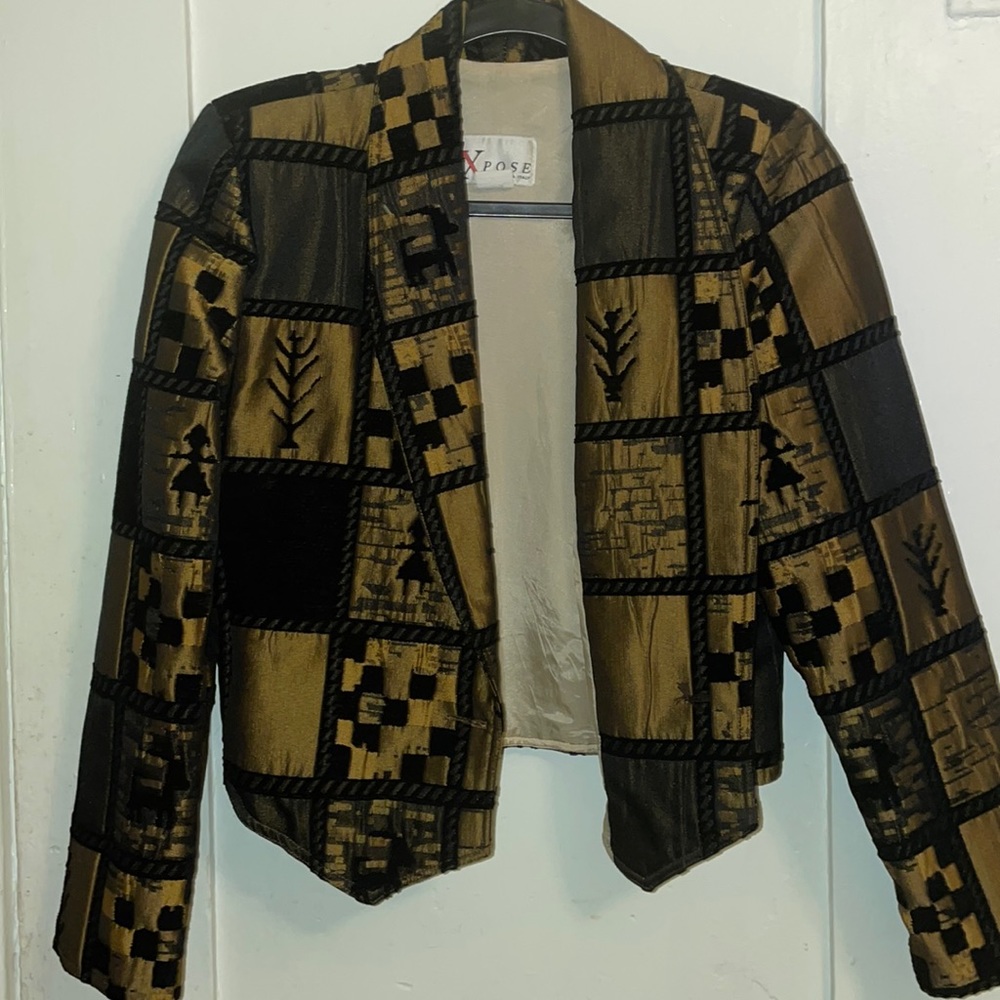 Gold and Black Blazer